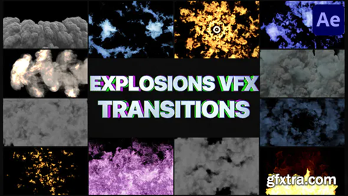 Videohive Smoke And Explosions VFX Transitions | After Effects 32051284