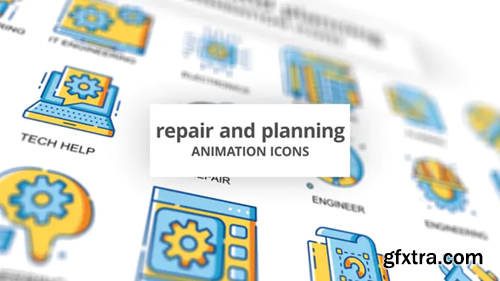 Videohive Repair & Planning - Animation Icons 32096867