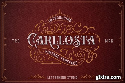 Introducing, Carllosta, a Victorian style font