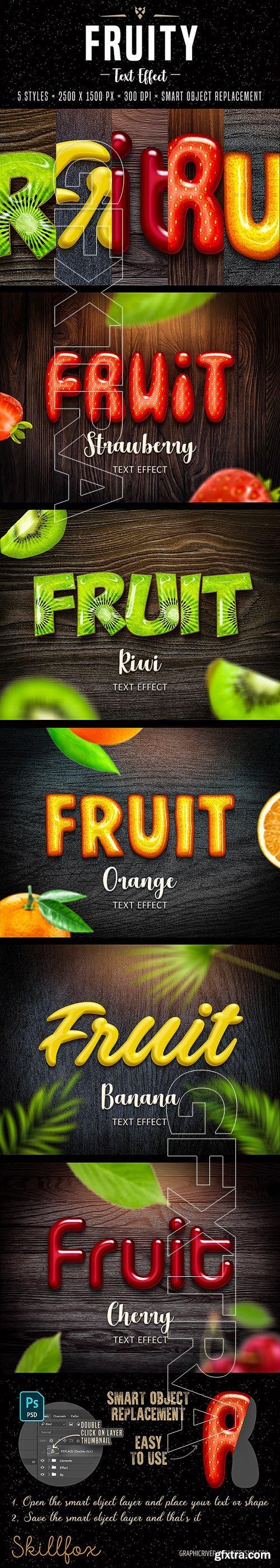 GraphicRiver - Fruit Text Effects for Photoshop 22177922
