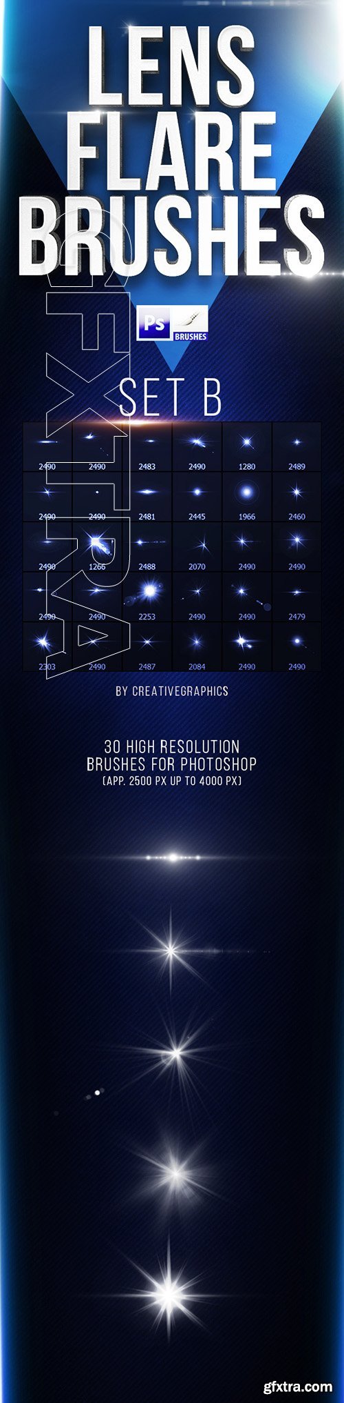 GraphicRiver - 30 Lens Flare Brushes for Photoshop Set B 22163004