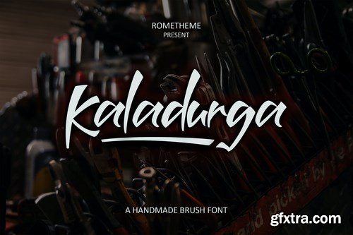 Kaladurga - Hand Drawn Brush Font