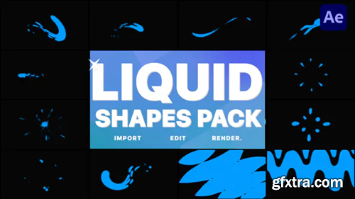 Videohive Liquid Shapes Pack | After Effects 32172495