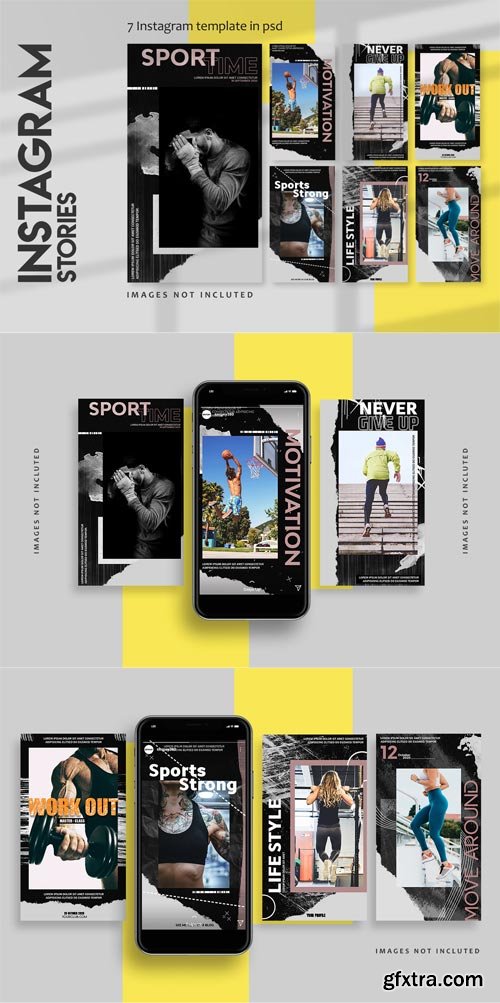 YellowImages - 7 sports instagram stories template - 83596