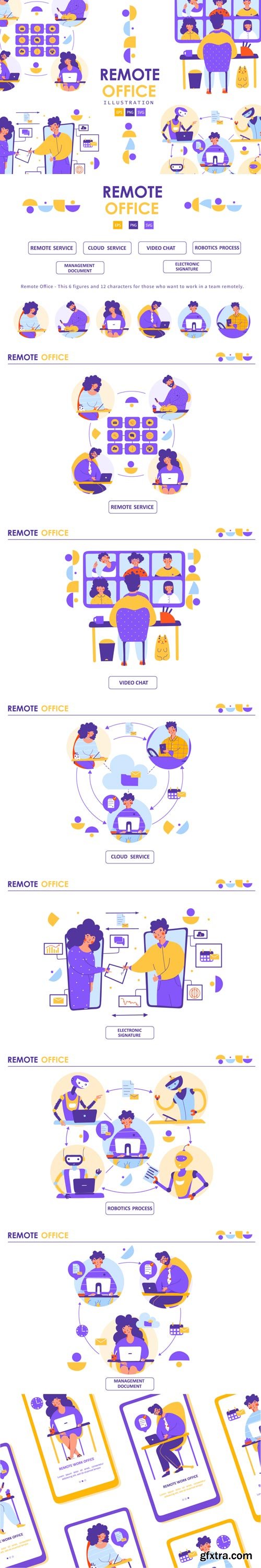 YellowImages - Remote Office - illustration - 83525