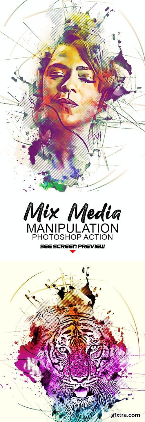 GraphicRiver - Mix Media Manipulation PS Action 26649936