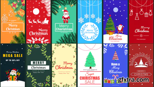 Videohive Christmas Instagram Story Pack 25225168