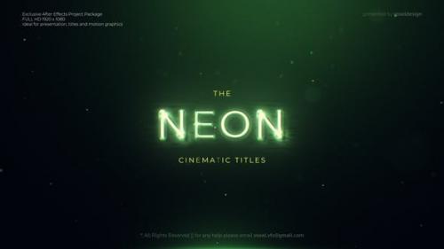 Videohive - Neon Cinematic Titles - 32216217