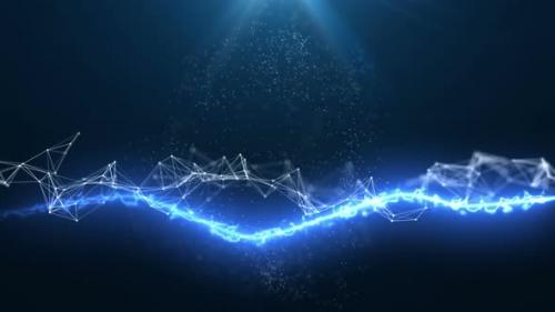 Videohive - Blue abstract technology motion background - 32281359
