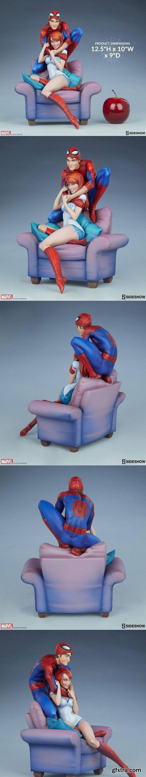Spider-Man & Mary Jane– 3D Print Model