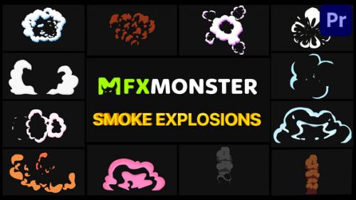 Videohive - Smoke Explosions Pack | Premiere Pro MOGRT - 32288589