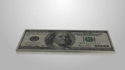 Videohive - Increasing 100 Dollar Bill Stack, Income, Investment Symbol - 24779217