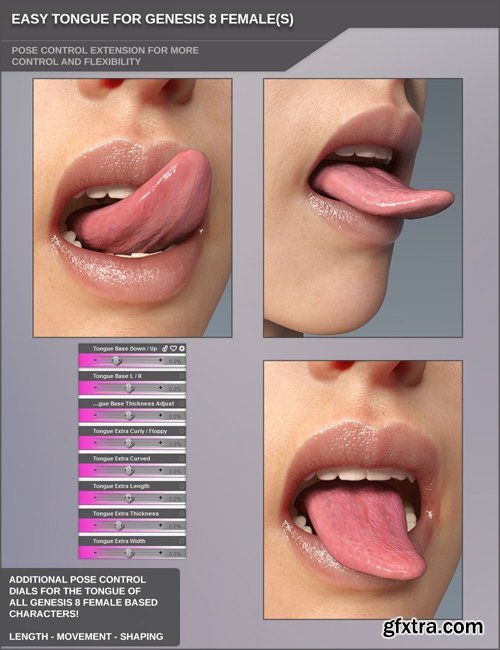 Easy Tongue for Genesis 8 Female(s)