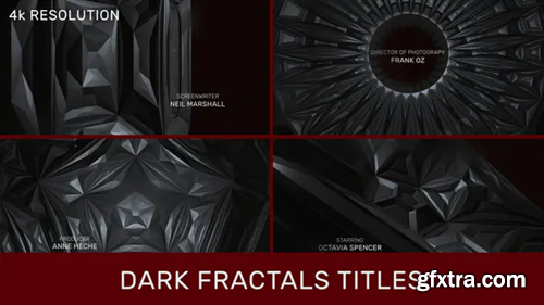 Videohive Dark Fractals Titles 32323972