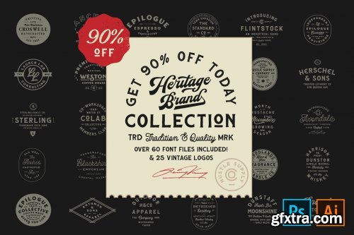 CreativeMarket - The Heritage Brand Collection 4464746