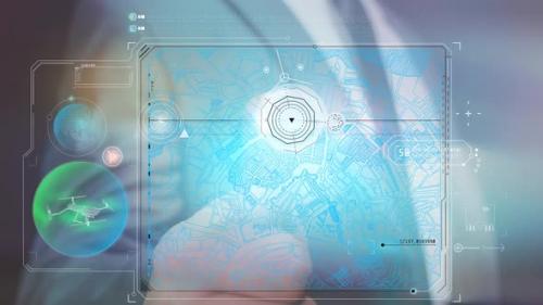 Videohive - Launching The Search Interface Through Finger Identification HD - 32307909