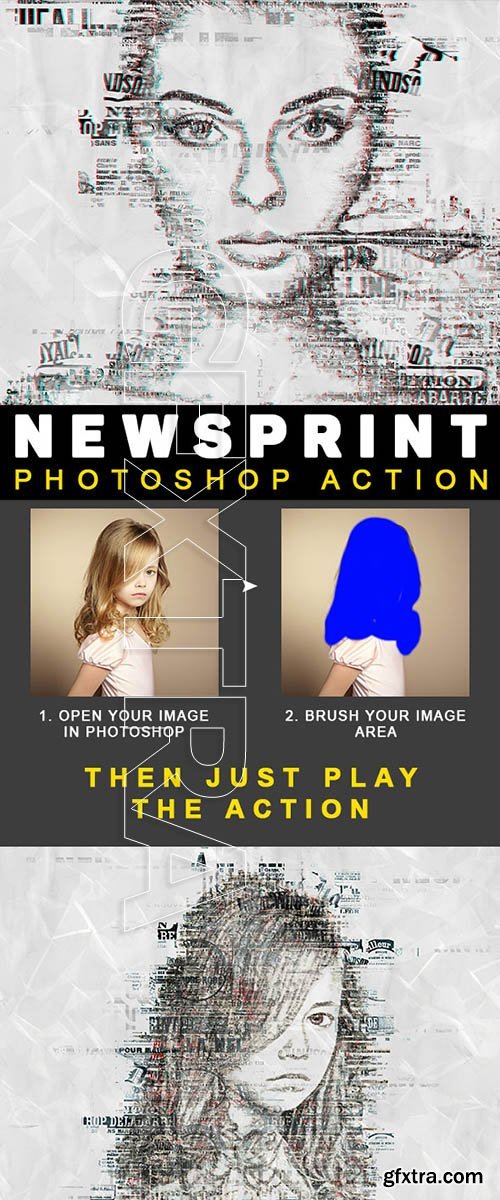 NewsPrint Photoshop Action