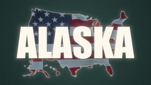 Videohive - Map Showing the State of Alaska From the United State of America - 30571363