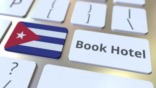 Videohive - BOOK HOTEL Text and Flag of Cuba on the Buttons - 32332320
