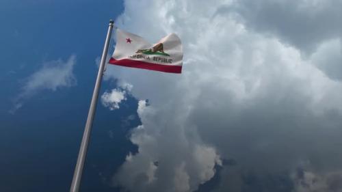 Videohive - California State Flag Waving 4K - 32325290