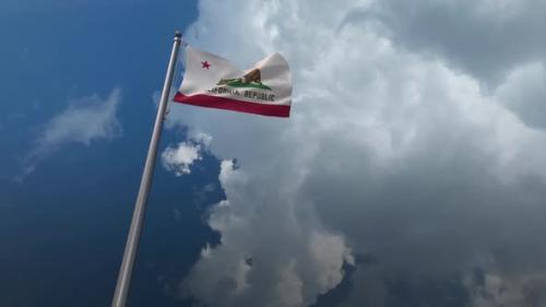 Videohive - California State Flag Waving 2K - 32325292