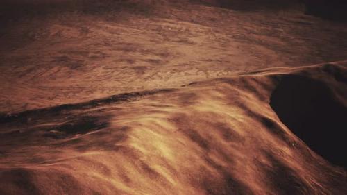 Videohive - Aerial View of Red Desert with Sand Dune - 32339327