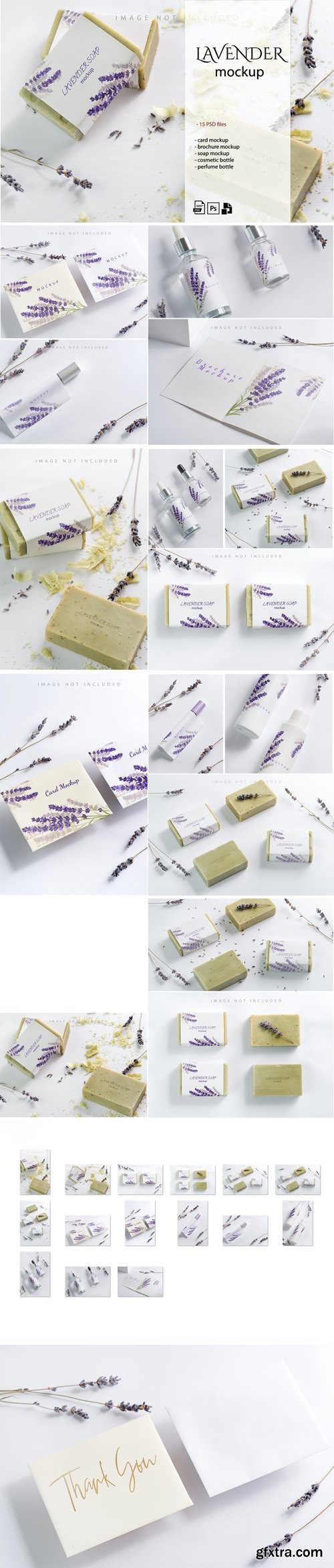 Lavender cosmetics Mockup