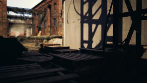 Videohive - Abandoned Industry Buildings at Sunset - 32339591