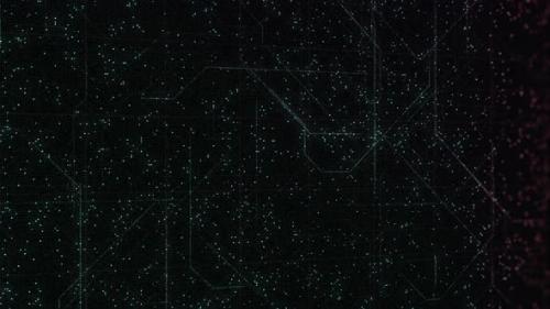 Videohive - Night starry sky with motion of lines - 32340504