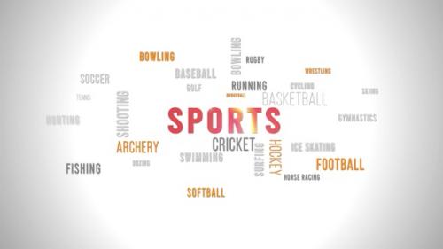 Videohive - Word Cloud Sports - 31670359