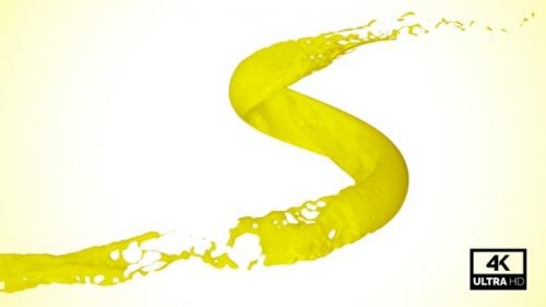 Videohive - Vortex Splash Of Yellow Paint V6 - 32352600