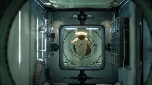 Videohive - Astronaut Inside the Orbital Space Station - 32355570