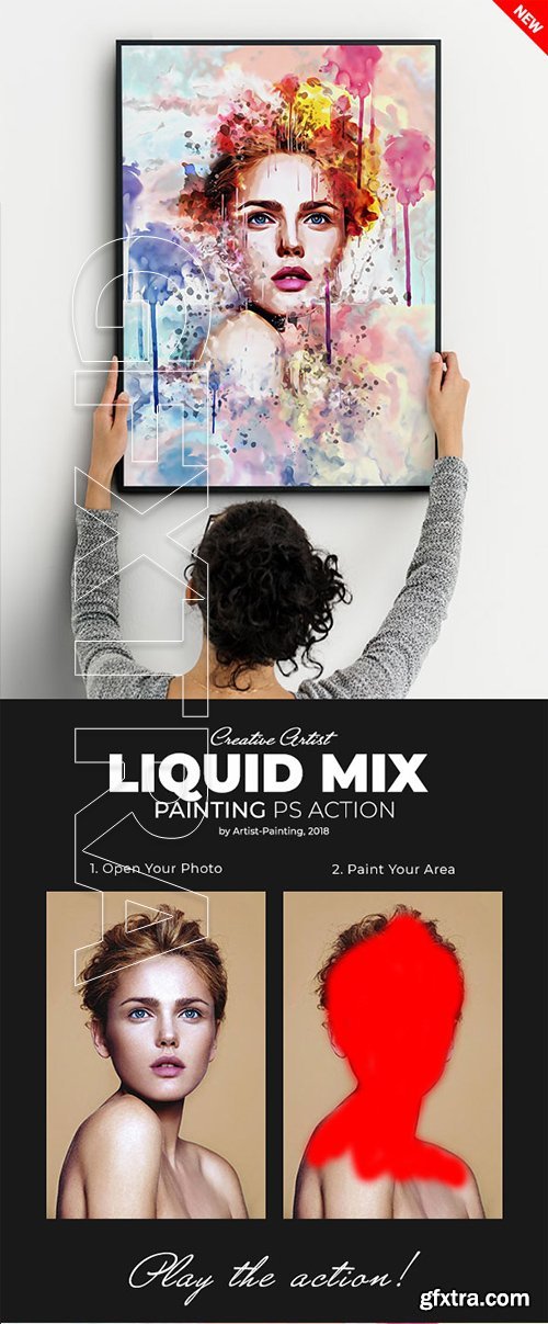 GraphicRiver - Liquid Mix Painting Photoshop Action 22353703