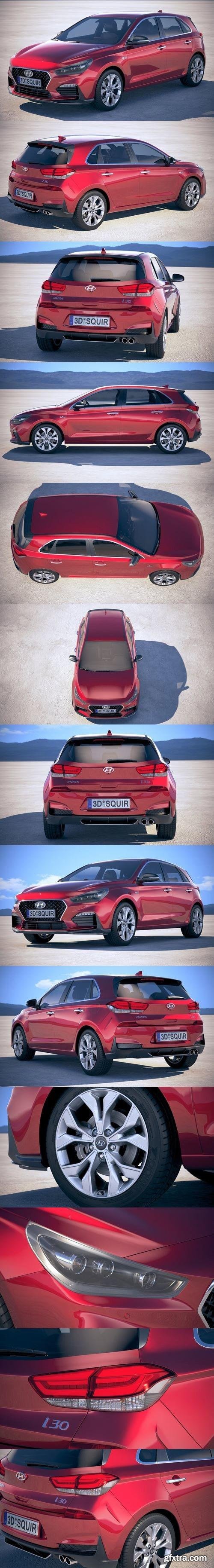Hyundai i30 N-line 2019 3D Model