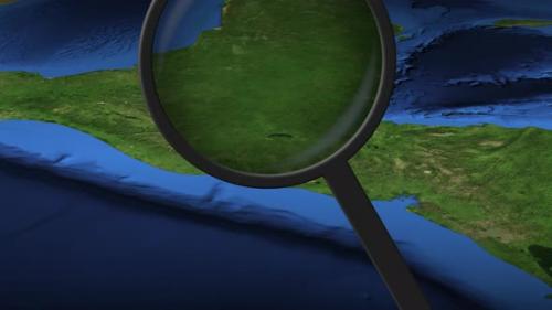 Videohive - Loupe Finds Guatemala City on the Map - 32356438