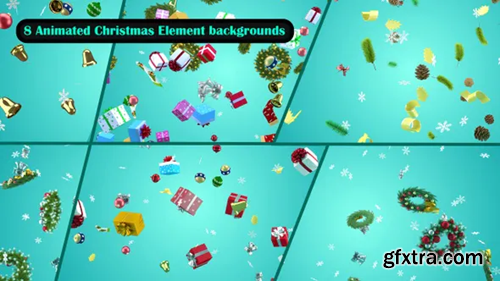 Videohive Christmas Element Backgrounds 29472110