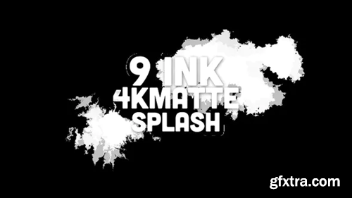 Videohive Ink Matte Splashes 31976114