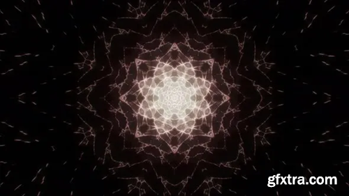 Videohive Abstract Fractal Star Glitter Light Particles 4K Loop 31978201
