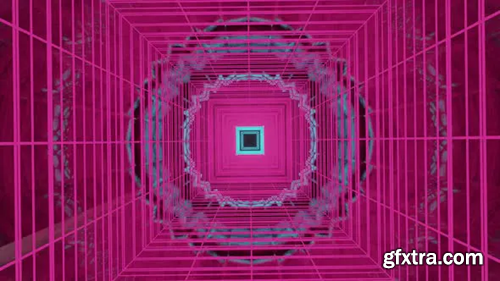Videohive Hypnotize Pink Tunnel With Reflection 4K 31978242