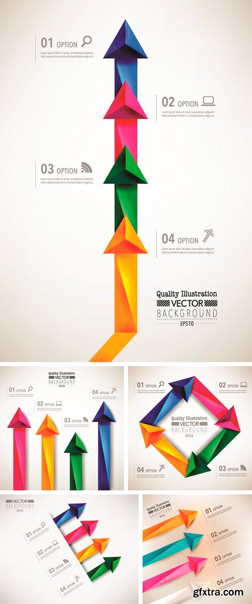 3d Arrow Infographics 3