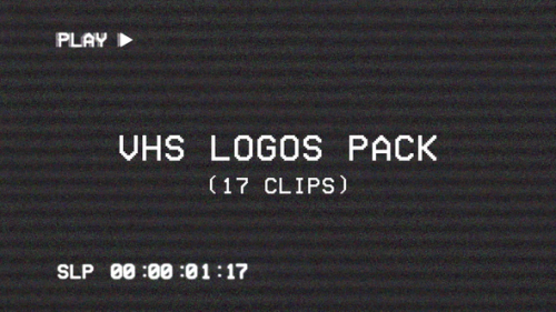 Videohive - VHS Logos Pack - 21853975