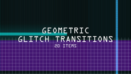 Videohive - Geometric Glitch Transitions - 21949080