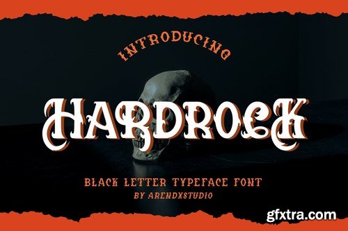 Hardrock - Black Letter Typeface