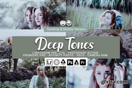 CreativeMarket - Deep Tones Lightroom Presets 5157090