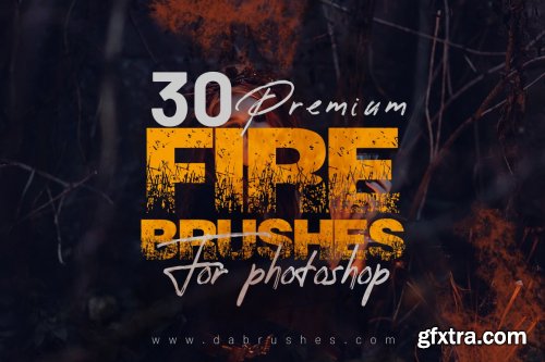 CreativeMarket - Premium Fire Brushes For Photoshop 6037339