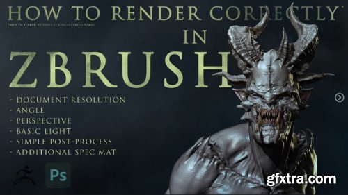 Artstation – How to render correctly in ZBRUSH