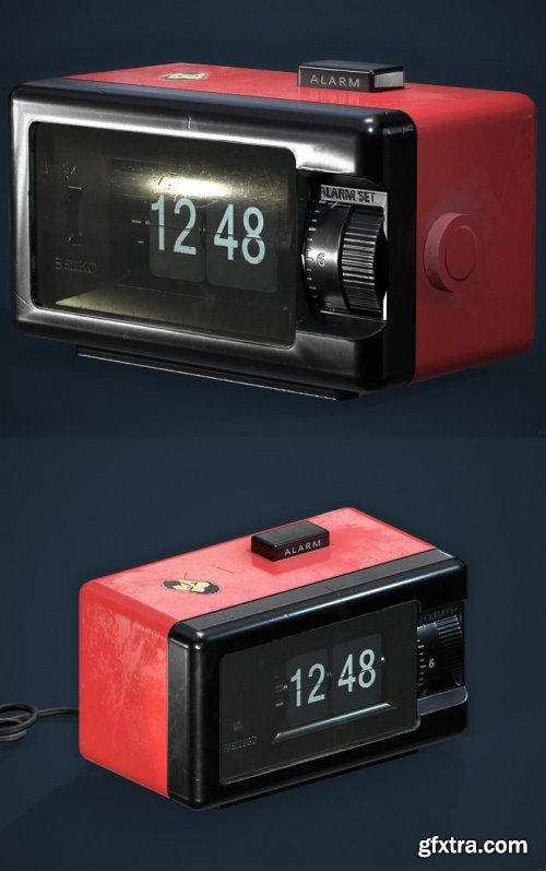 Seiko DP 690T Flip Alarm Clock