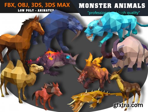 Unity Asset - Animals Monster Cartoon Collection - Animated
