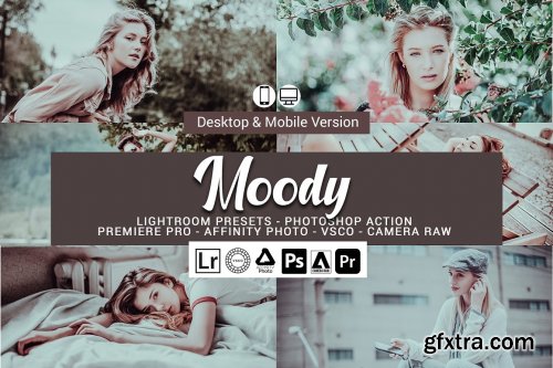CreativeMarket - Moody Lightroom Presets 5157321