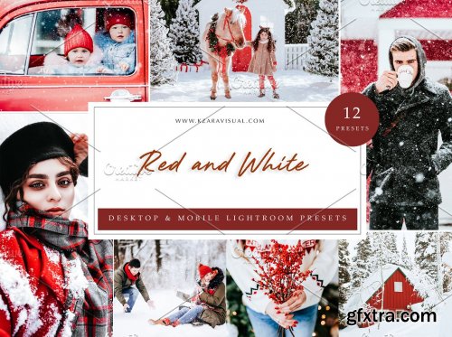 CreativeMarket - 12 x Lightroom Presets Red and White 5962768